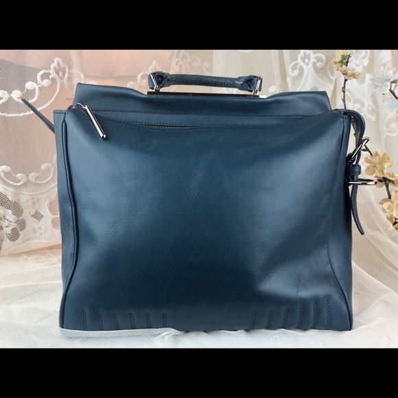 3.1 Phillip Lim Ryder Satchel Steel Blue - Picture 7 of 8